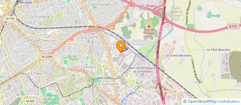 localisation de l'entreprise SARL LE TECHNO  CLERMONT-FERRAND