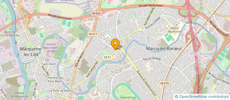 localisation de l'entreprise SARL LE TEMPS DES CERISES à MARCQ-EN-BARŒUL
