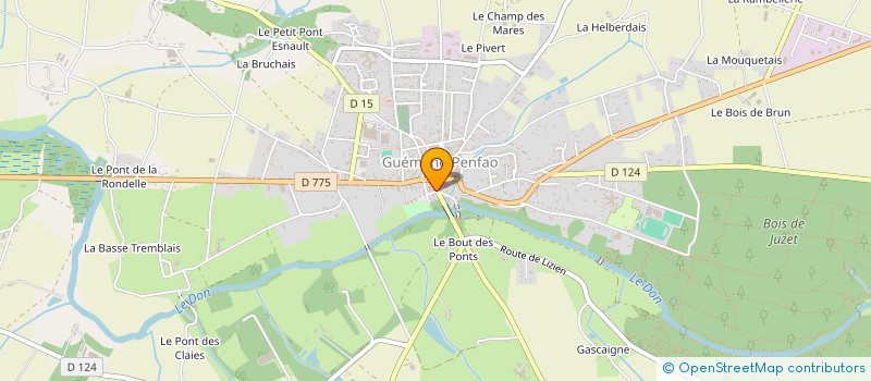 localisation de l'entreprise SARL LE TENDRE EPI  GUEMENE-PENFAO