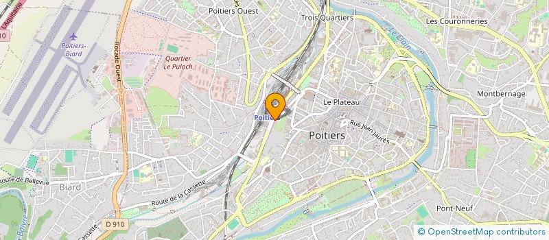 localisation de l'entreprise SARL LE TERMINUS à POITIERS