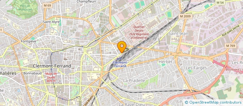 localisation de l'entreprise SARL LE TOUCAN  CLERMONT-FERRAND