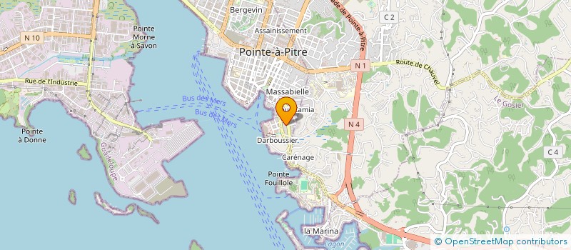 localisation de l'entreprise SARL LE TOURMENT D'AMOUR à POINTE A PITRE