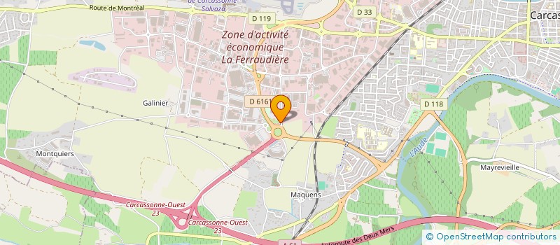 localisation de l'entreprise SARL LE TUBE à CARCASSONNE