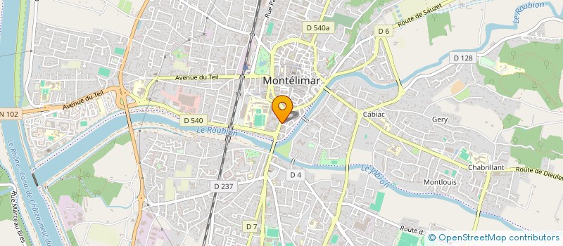 localisation de l'entreprise SARL LE VAL ROUBION à MONTELIMAR