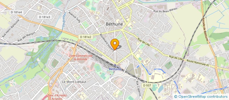 localisation de l'entreprise SARL LE VENUS à BETHUNE