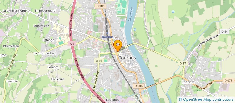 localisation de l'entreprise SARL LE VERGER DE L ABBAYE à TOURNUS