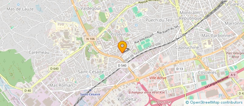 localisation de l'entreprise SARL LE VESUVIO à NIMES