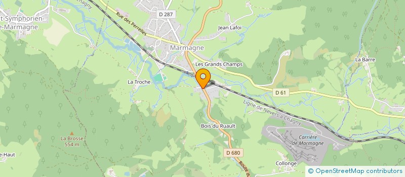 localisation de l'entreprise SARL LE VIEUX JAMBON  MARMAGNE