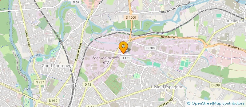 localisation de l'entreprise SARL LE VIEUX LOGIS ANTHONY TOUTEAU à L'ISLE-D'ESPAGNAC