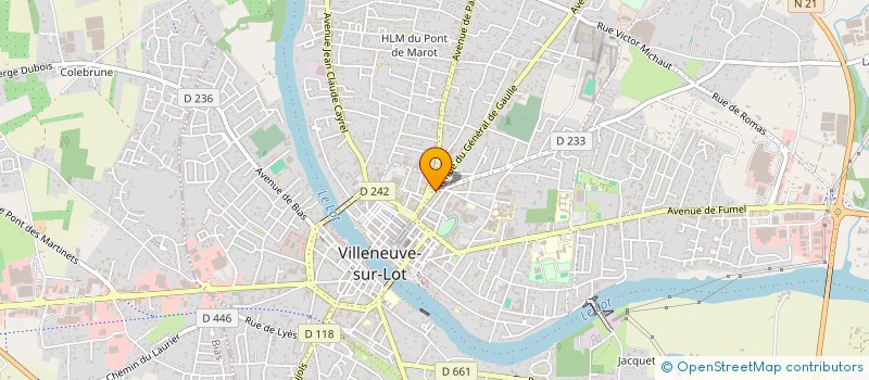localisation de l'entreprise SARL LE VIEUX SABOT D OR  VILLENEUVE-SUR-LOT