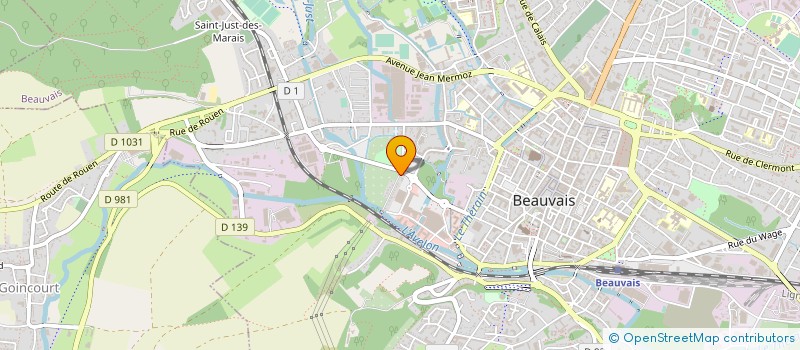 localisation de l'entreprise SARL LE VITRIER RAPIDE SN à BEAUVAIS