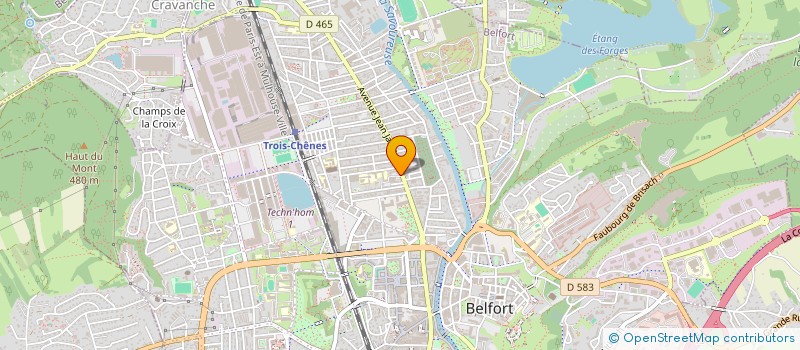 localisation de l'entreprise SARL LE VOYAGEUR à BELFORT