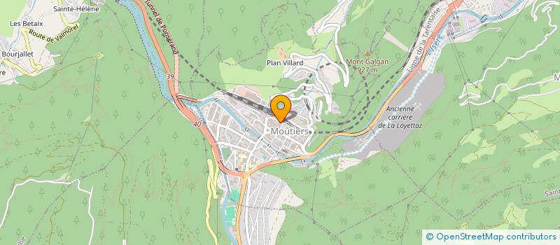 localisation de l'entreprise SARL LE WELCOME'S  MOUTIERS