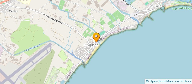 localisation de l'entreprise SARL LE XV  HYERES