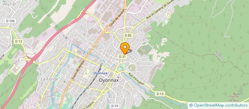localisation de l'entreprise SARL LEA-ROSE à OYONNAX