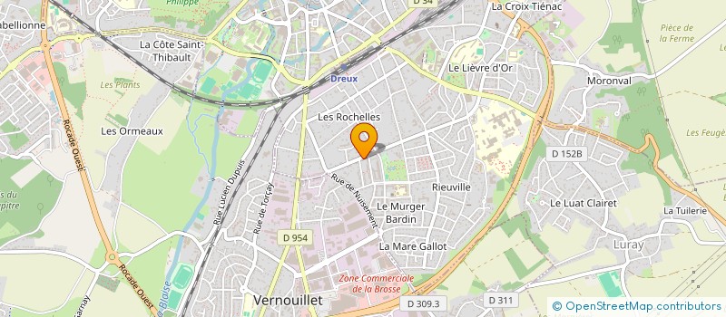 localisation de l'entreprise SARL LEADER à DREUX