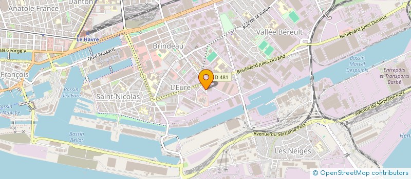 localisation de l'entreprise SARL LEBAILLIF COUVERTURE à LE HAVRE