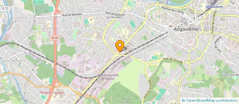 localisation de l'entreprise SARL LEBEAU MAXIME à ANGOULEME