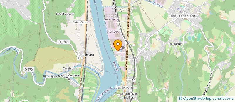 localisation de l'entreprise SARL LEBERRE AUBERT à SAINT VALLIER