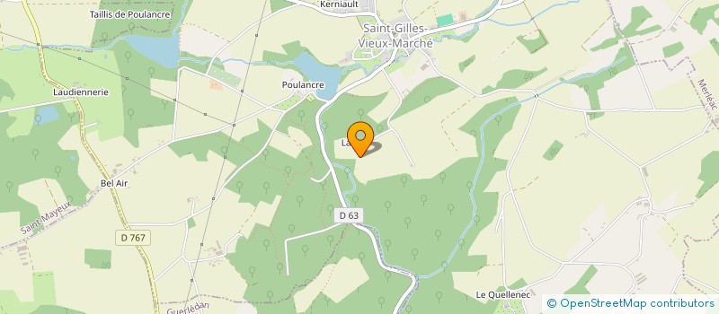 localisation de l'entreprise SARL LEBON ET LEGRAND à SAINT-GILLES-VIEUX-MARCHE
