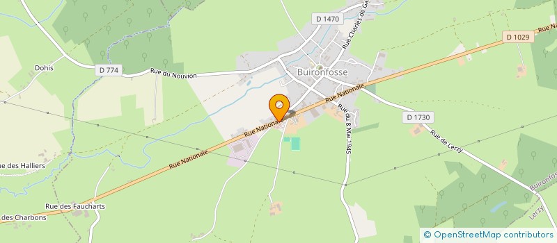 localisation de l'entreprise SARL LEBON ET NOWE  BUIRONFOSSE