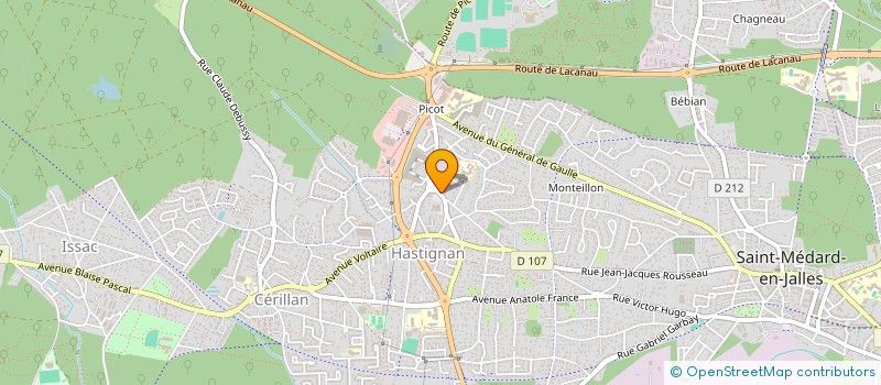 localisation de l'entreprise SARL LEBOSSE PHILIPPE  SAINT-MEDARD-EN-JALLES