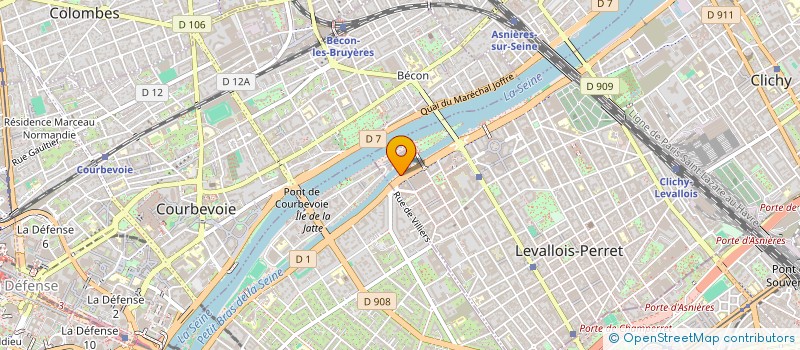 localisation de l'entreprise SARL LEBOUTEUX  LEVALLOIS-PERRET