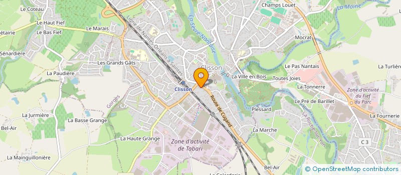 localisation de l'entreprise SARL LEBRET à CLISSON