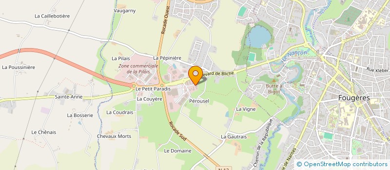 localisation de l'entreprise SARL LEBRETON FOUGERAY à LECOUSSE
