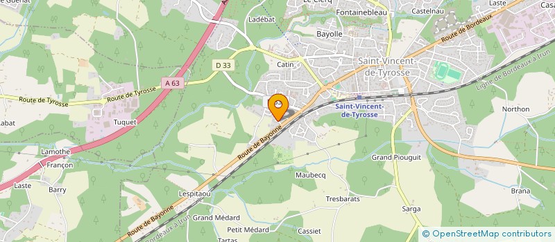 localisation de l'entreprise SARL LECAT  SAINT-VINCENT-DE-TYROSSE