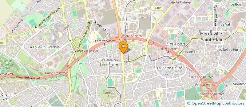 localisation de l'entreprise SARL LECLERC à CAEN
