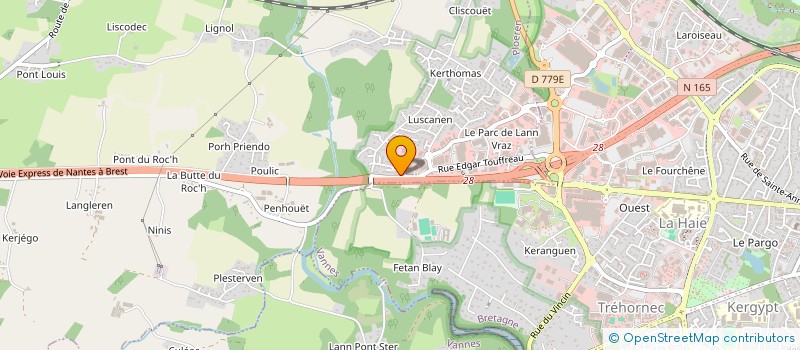 localisation de l'entreprise SARL LECREUX  PLOEREN