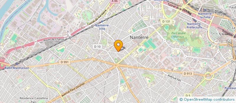 localisation de l'entreprise SARL LEDA à NANTERRE
