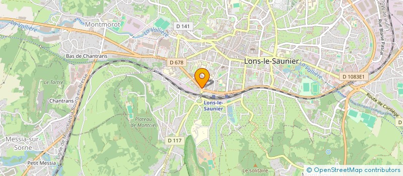 localisation de l'entreprise SARL LEDO-PNEUS à LONS-LE-SAUNIER