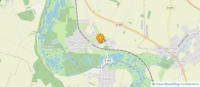 localisation de l'entreprise SARL LEDRU  THEZY-GLIMONT