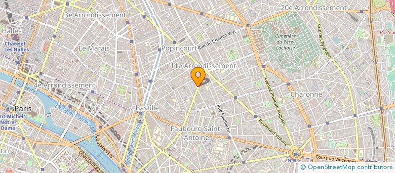 localisation de l'entreprise SARL LEDRU ROLLIN BASFROI  PARIS