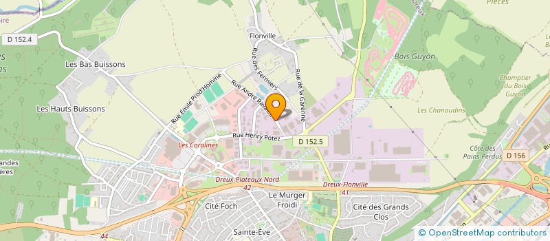localisation de l'entreprise SARL LEFEBVRE à DREUX