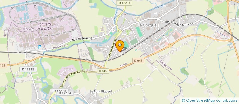 localisation de l'entreprise SARL LEFEBVRE à LA GORGUE
