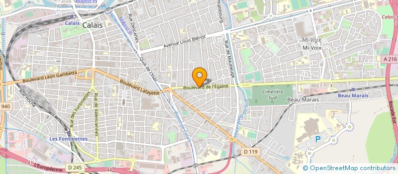 localisation de l'entreprise SARL LEFEBVRE CYS à CALAIS