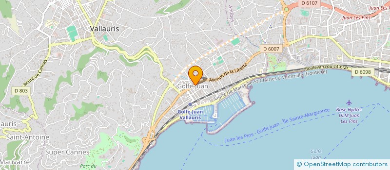 localisation de l'entreprise SARL LEFEBVRE VILLAX  VALLAURIS