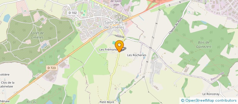 localisation de l'entreprise SARL LEFEUVE ELECTRICITE  SAINT-LEGER-DE-LINIERES