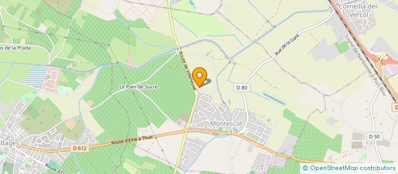 localisation de l'entreprise SARL LEFEVERE  MONTESCOT