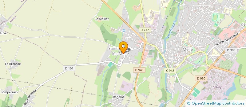 localisation de l'entreprise SARL LEFORT DECOU  MELLE