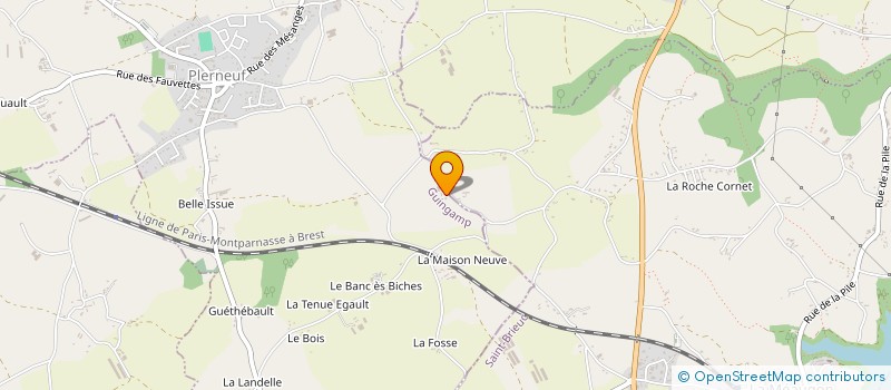 localisation de l'entreprise SARL LEFRANC  PLERNEUF