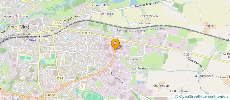 localisation de l'entreprise SARL LEGENDRE à VITRE