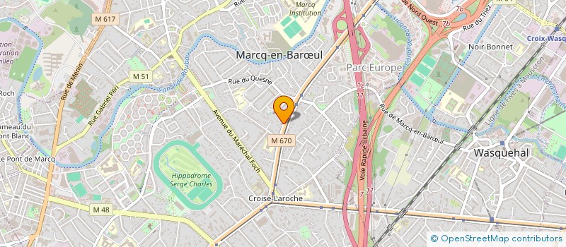 localisation de l'entreprise SARL LEGENDRE-STALNIKIEWICZ à MARCQ-EN-BARŒUL