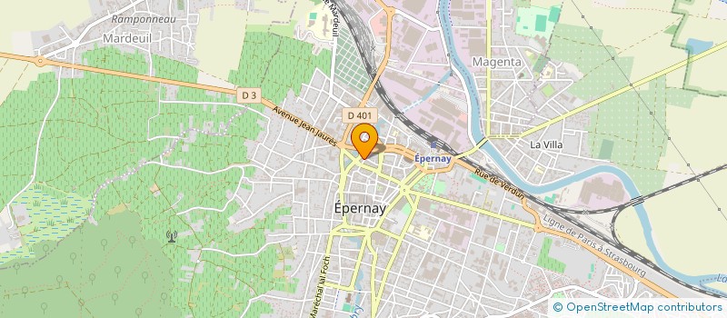 localisation de l'entreprise SARL LEGLISE ET CIE  EPERNAY