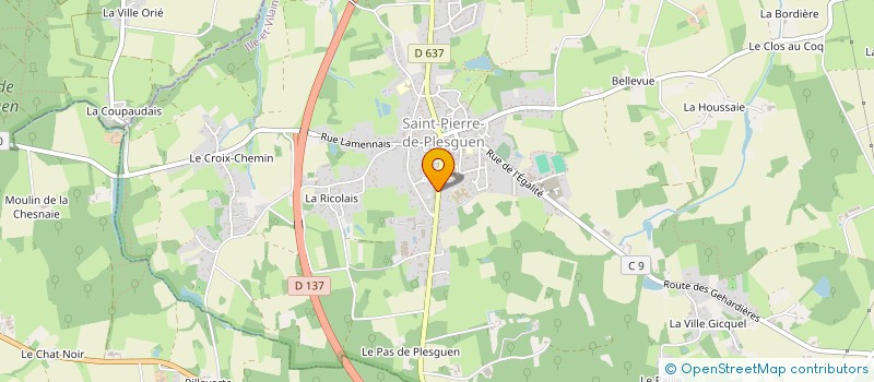 localisation de l'entreprise SARL LEGRAND  LES CHAMPS-GERAUX