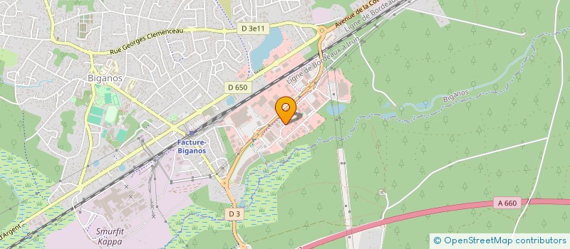 localisation de l'entreprise SARL LEGRAND  BIGANOS