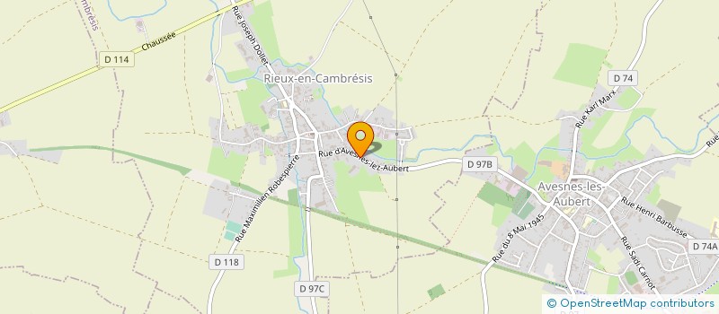 localisation de l'entreprise SARL LEGRAND WILLY  RIEUX-EN-CAMBRESIS